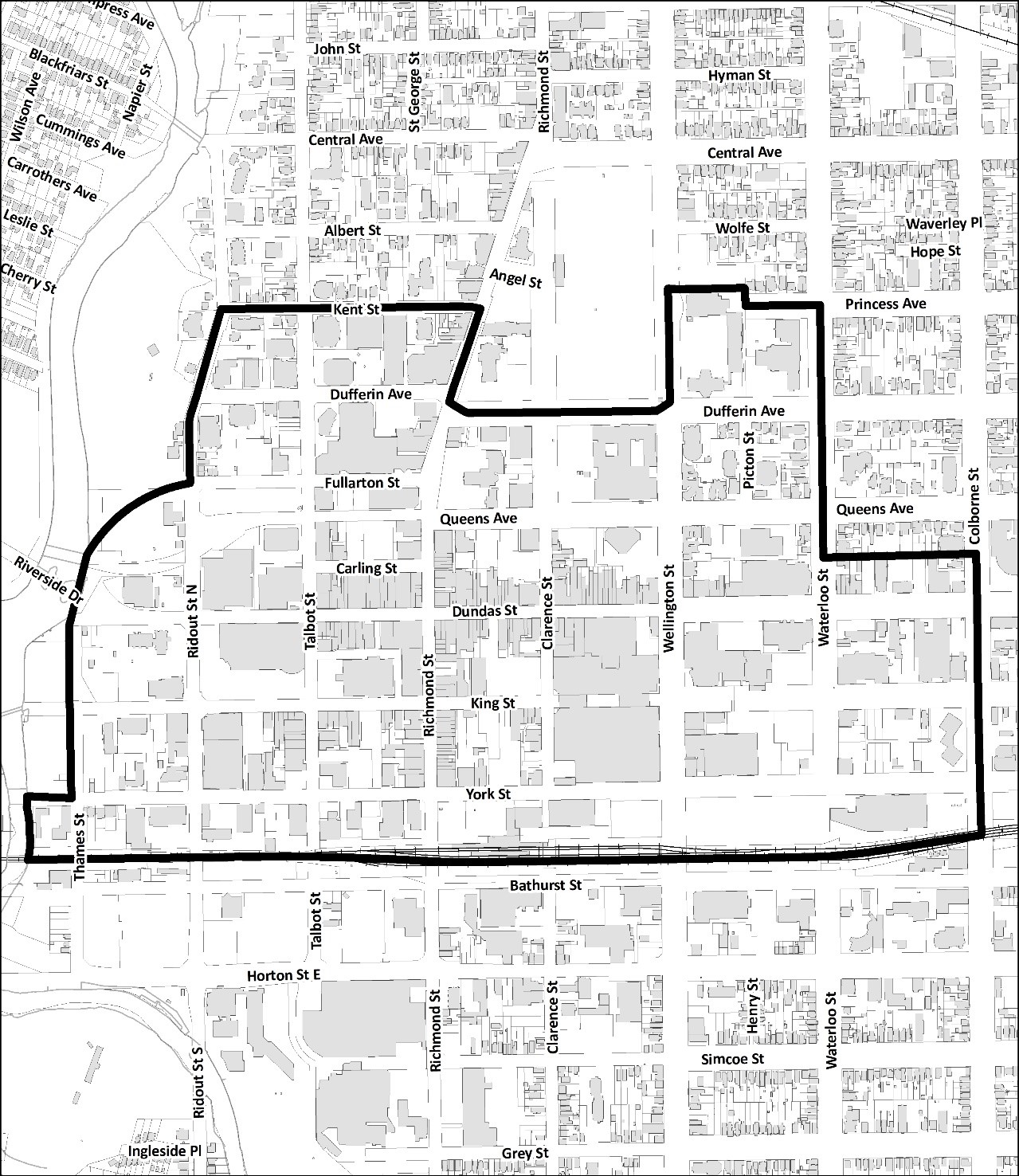 DOWNTOWN AREA BOUNDARY – Section 14