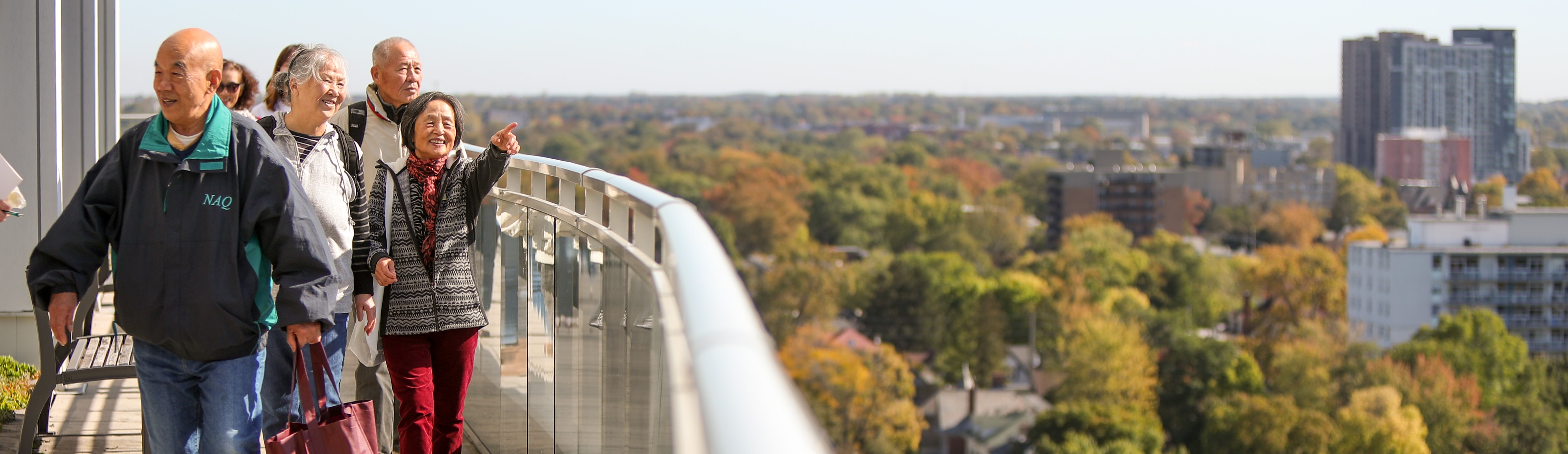 Londoners at the City Hall Observation Deck